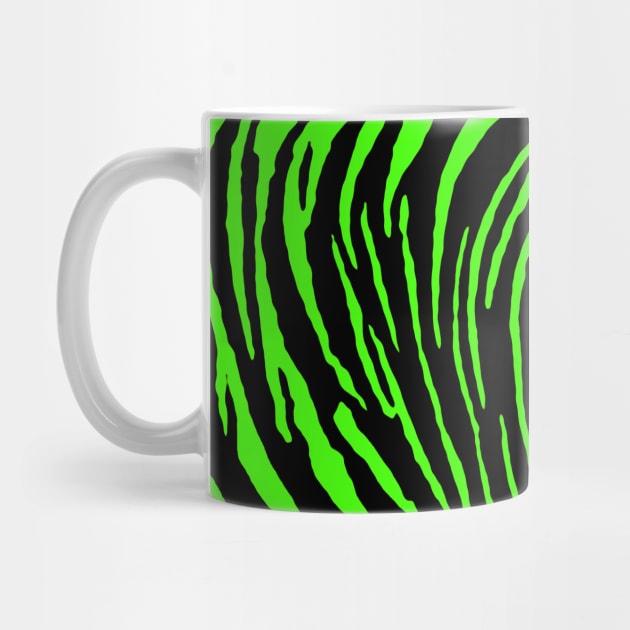 Green Tiger Stripes by BlakCircleGirl